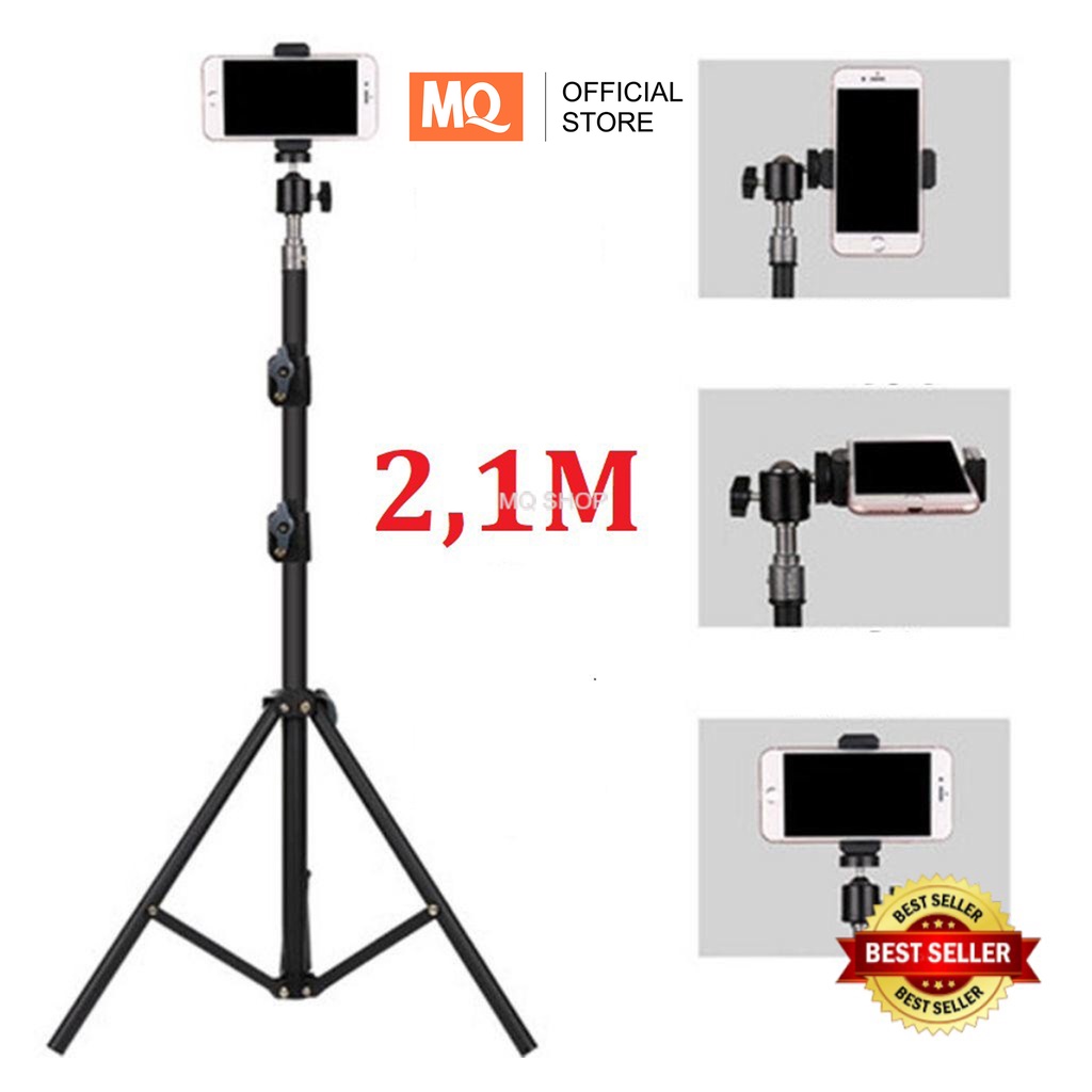 MQ TRIPOD HANDPHONE hp u holder Kaki Stabilizer 1.6m Meter 2.1meter/ tripod hp meja 3110A-3120