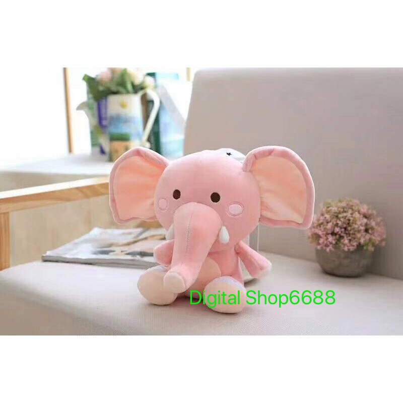 BONEKA GAJAH DUDUK / ELEPHANT DOLL UKURAN TINGGI 25 CM