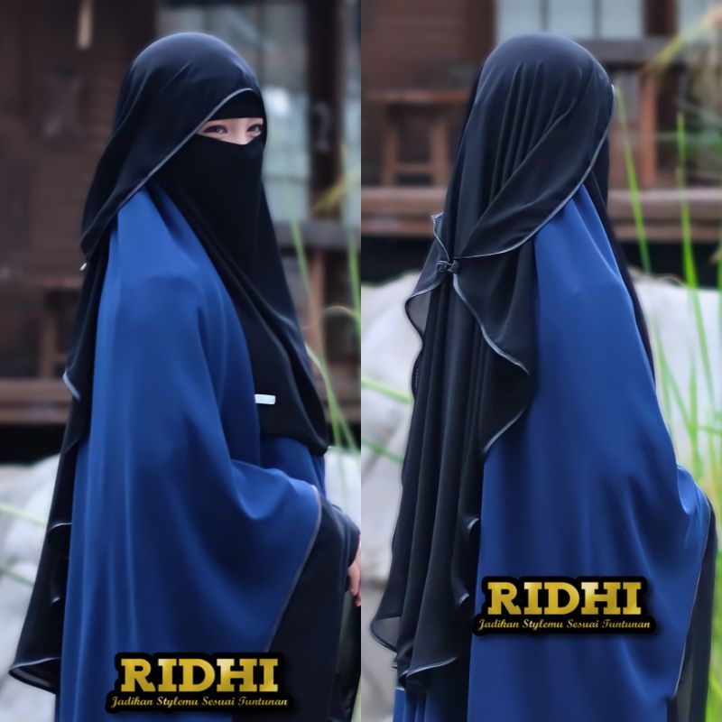 Cadar Niqab Niqob Long Butterfly List bisban Kancing Sanghai Galeri Ridhi