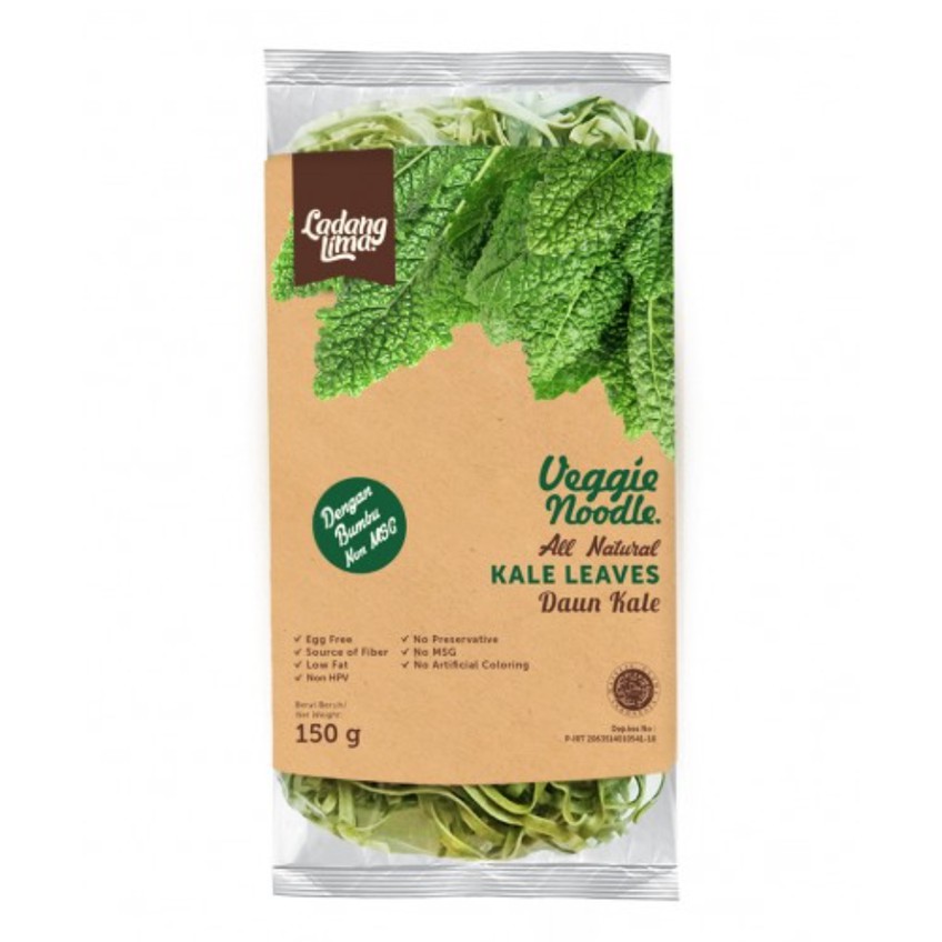 

Ladang Lima - Veggie Noodle Kale Leaves 150G
