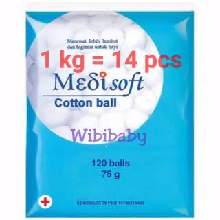 Image of Medisoft Cotton Ball / Kapas Bola / Kapas Bulat isi 120
