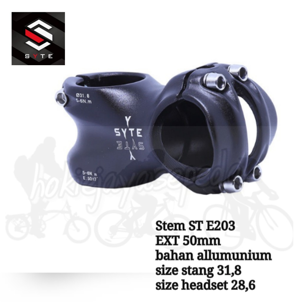 SYTE STEM Tiang stang sepeda Gunung alloy oversize 31,8 extention 50mm