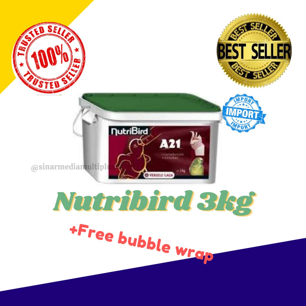 MAKANAN/PAKAN BURUNG NUTRIBIRD A21 3KG