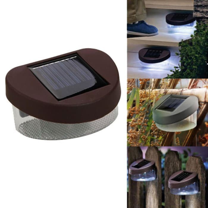 Lampu LED Dinding Taman Waterproof / Lampu Taman Solar Panel Tempel