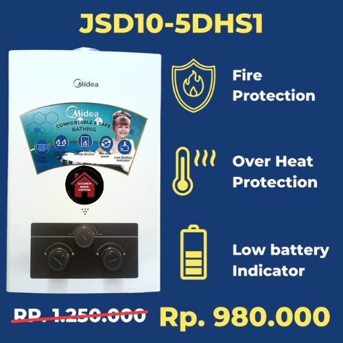 Water Heater MIDEA Gas JSD 10-5DHS1 / JSD10 - 5DHS1 / JSD10 5DHS1