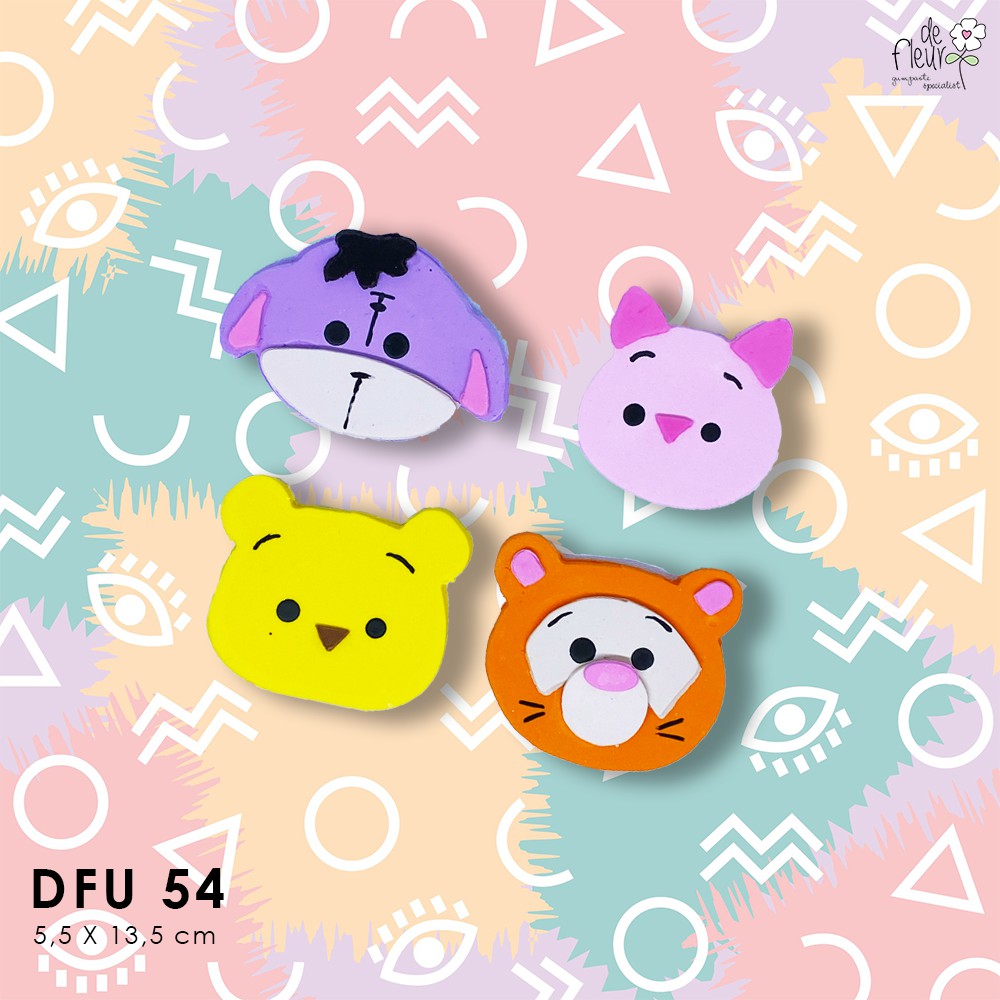 

Hiasan kue tart halal - gumpaste disney pooh & friends