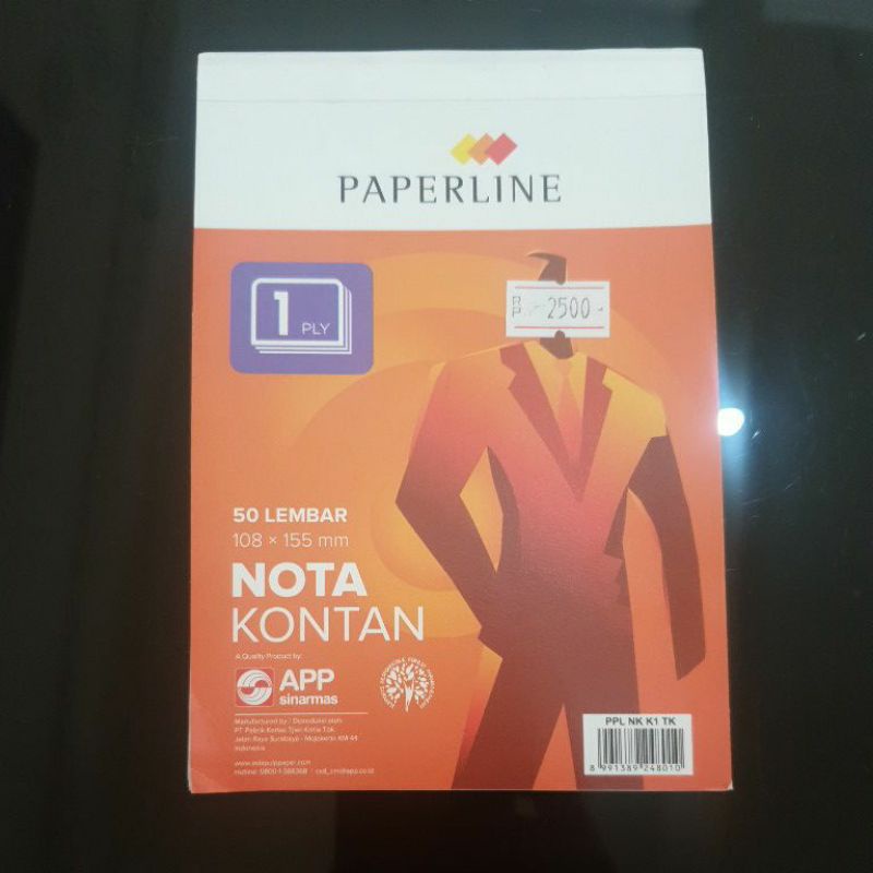 

Nota Kontan Paperline 1 Ply / Nota 1ply
