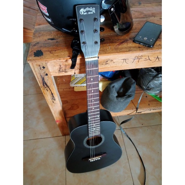 Gitar akustik 3/4 meranti /Gitar murah bonus pic