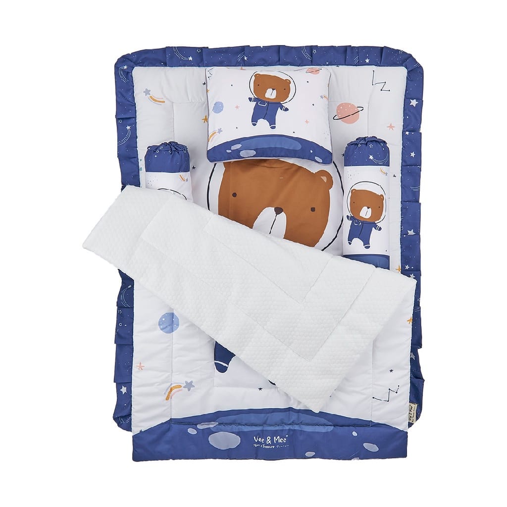 [2 kg] Vee &amp; Mee Matras Baby Bedding Set Astronaut Bear Series - VMM 1060