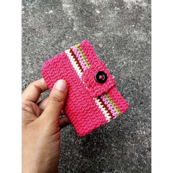 DOMPET RAJUT WANITA // DOMPET KARTU WANITA // AMPLOP RAJUT MINI // DOMPET RAJUT WANITA VIRAL