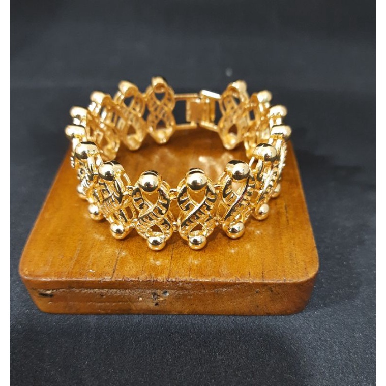 gelang model dubai/bangkok lapis emas 24k