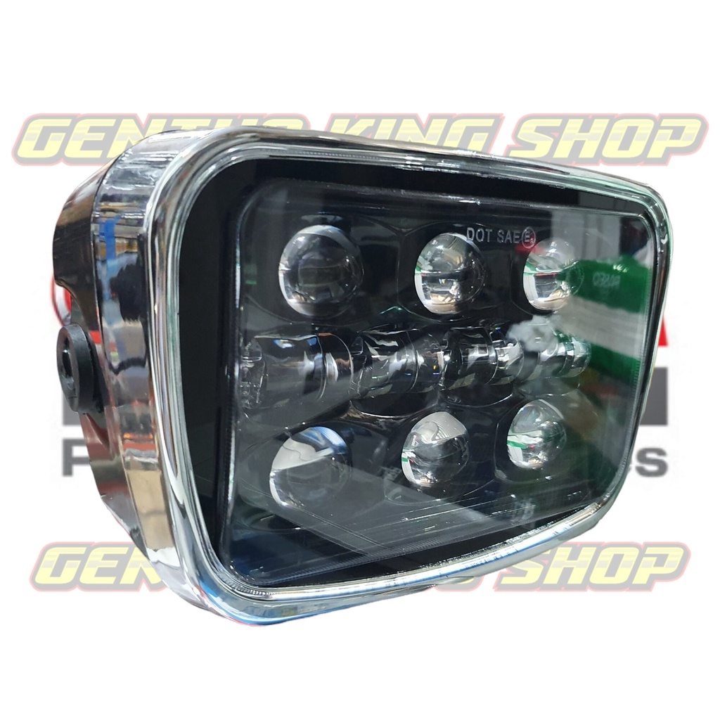 Jual LAMPU DEPAN RX KING NEW DAYMAKER OVAL 10 MATA BATOK DAN RING CKD