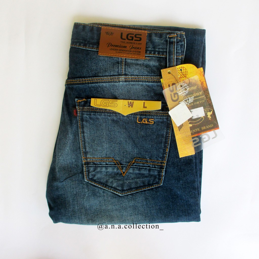 Celana Jeans LGS Premium / Celana LEGGS / Celana Jeans Biru / Jeans Straight Cut