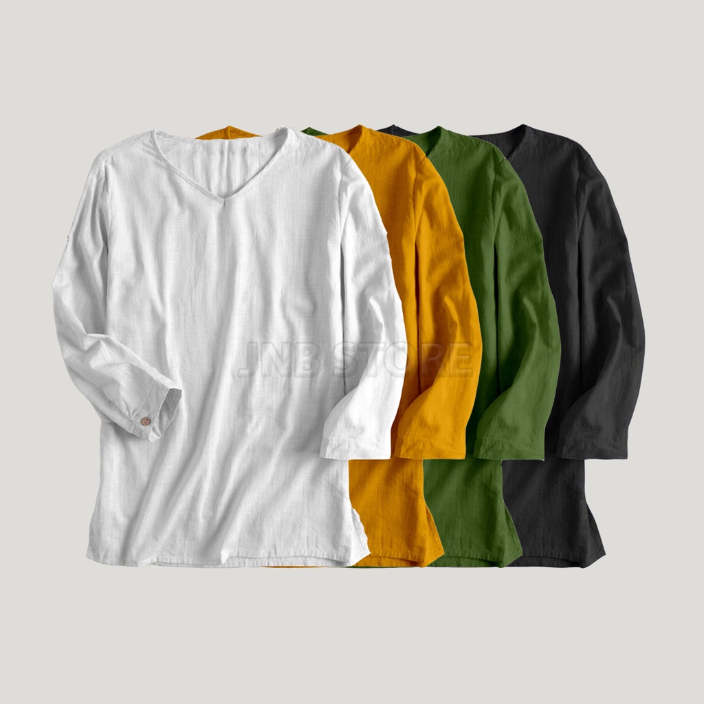 Baju Koko Lengan Panjang IBRAHIM Koko Pria Muslim