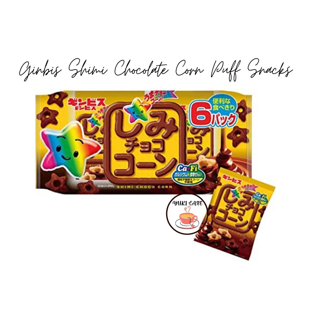

COKELAT - GINBIS SHIMI CHOCOLATE CORN PUFF SNACKS