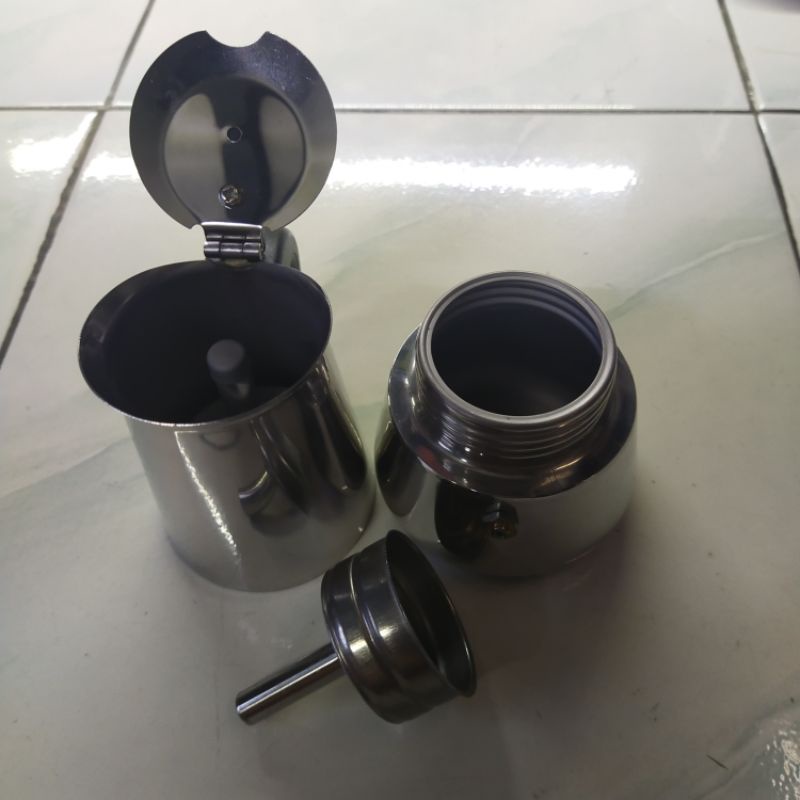 mokapot stainless 2 cup