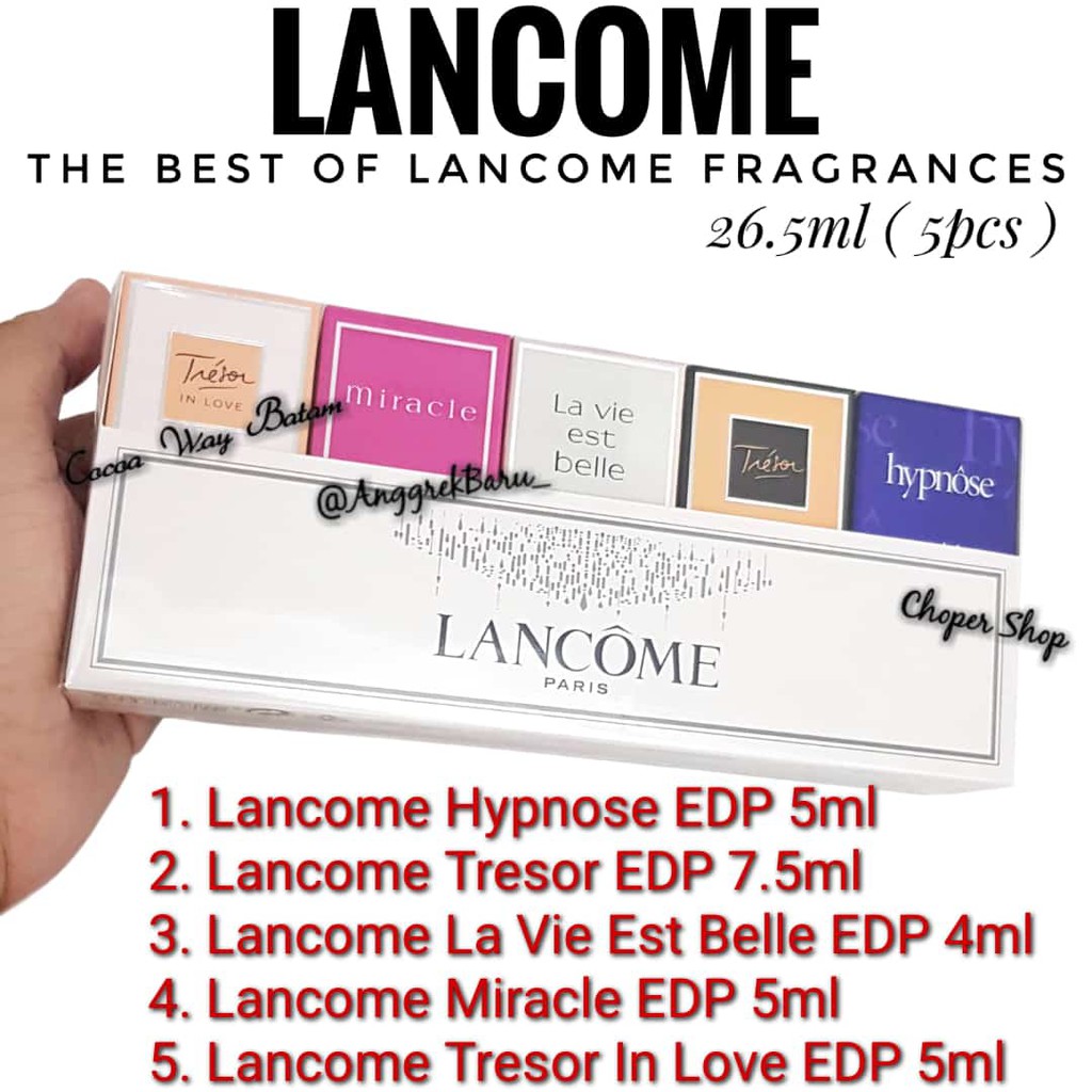 Parfum Miniature Set Lancome Paris 5pcs