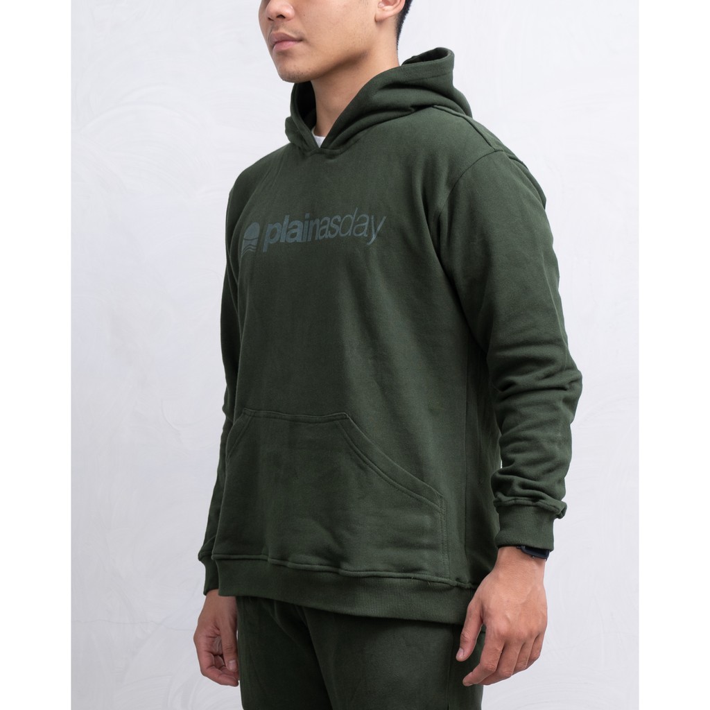 PLAIN HOODIE by PAD - ARMY GREEN