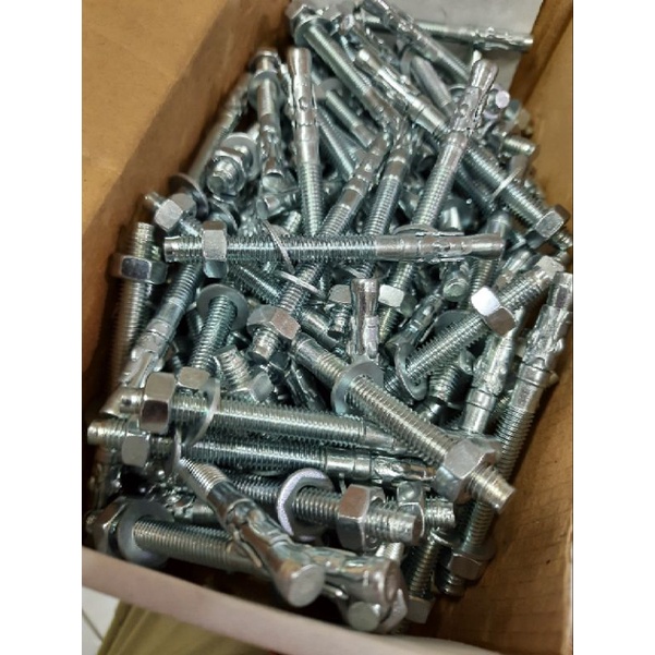 wedge anchor galvanized m10x120 trubolt m10 x 120 expansion bolt fix bolt baut tembok angkur m10 x 1