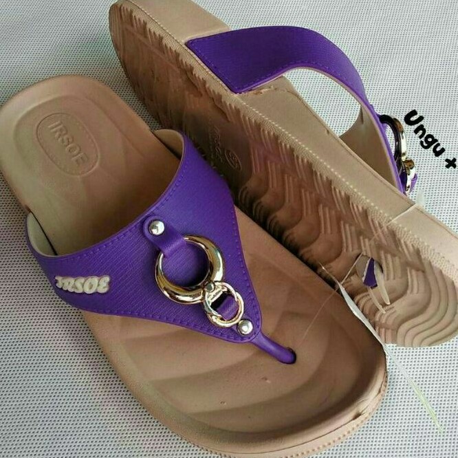 Irsoe - Sendal Jepit Karet Wanita Model Tali Bulat Kecil Size 36 - 40