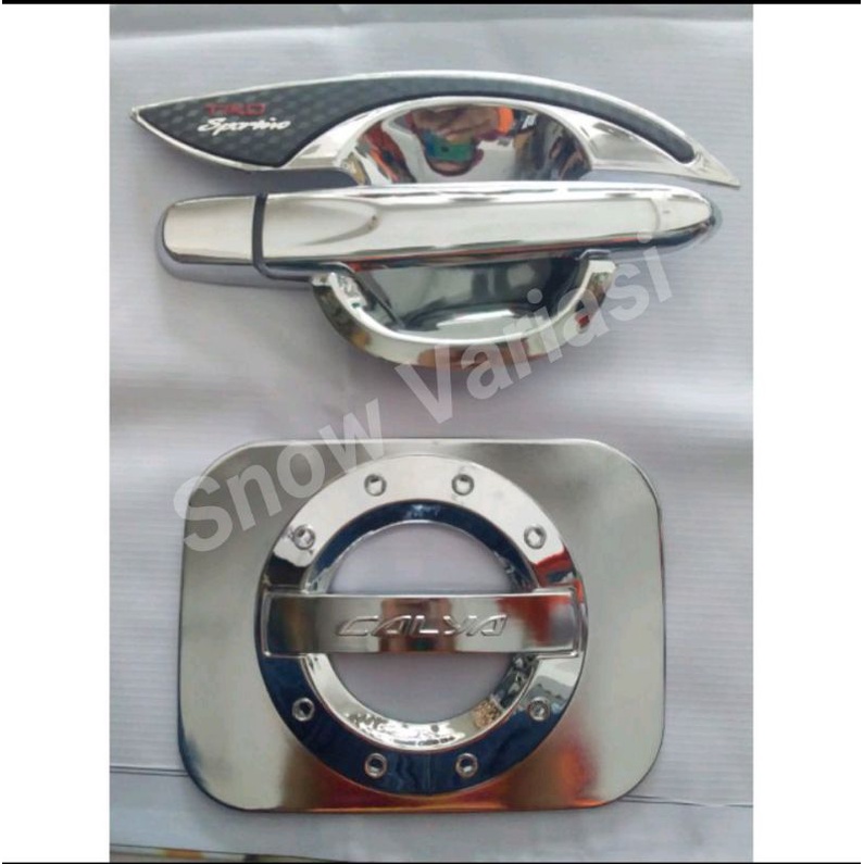 Paket outer handle tank cover chrome calya 2020 2021