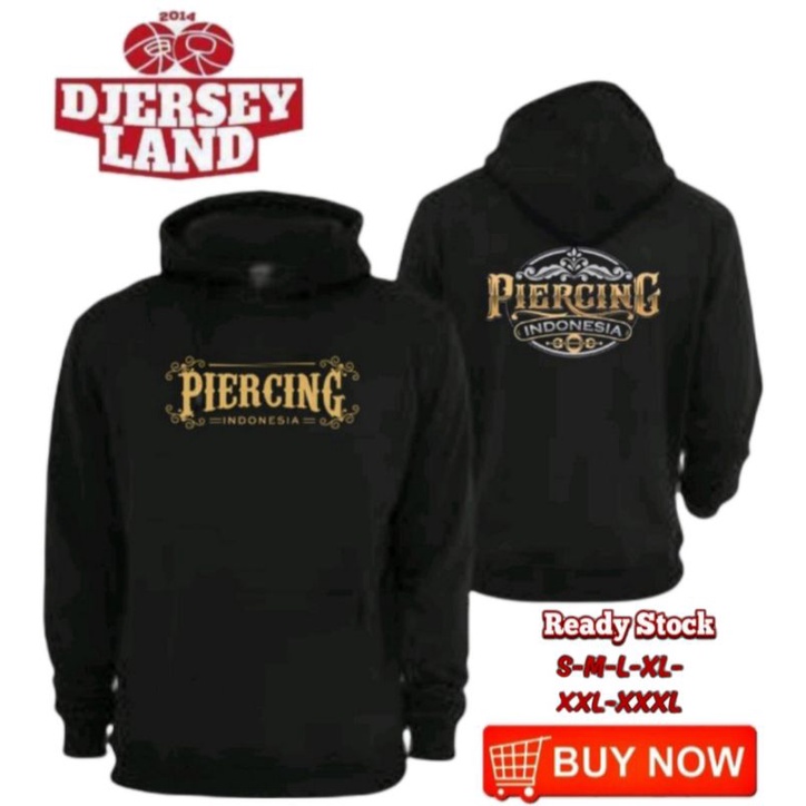 HOODIE JUMPER PRIA PIERCING INDONESIA KEREN COTTON FLEECE