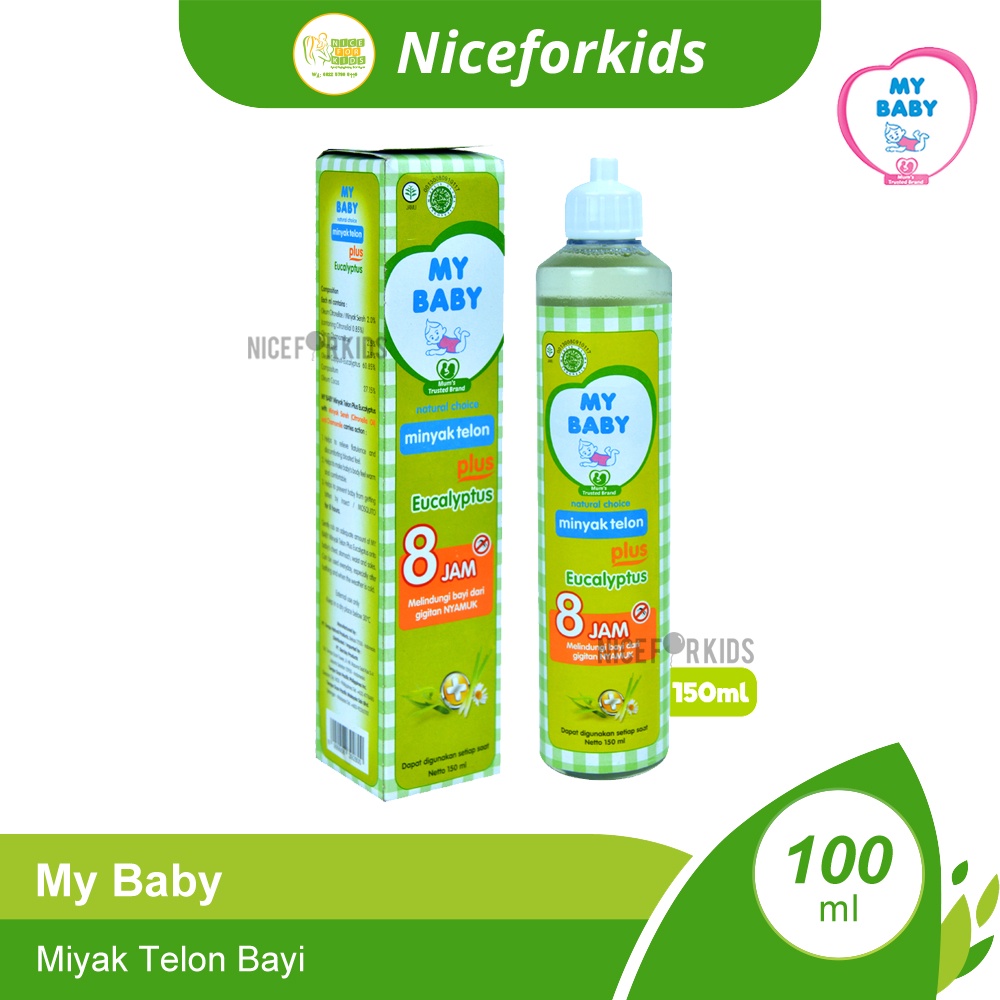 My Baby Minyak Telon Plus 60 / Minyak Telon Plus 150ml / Minyak Pijat Bayi My Baby