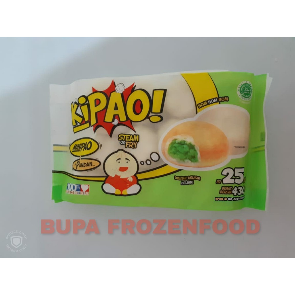 

KIPAO MINIPAO ISI 25 PCS RASA PANDAN - BUPA FROZENFOOD