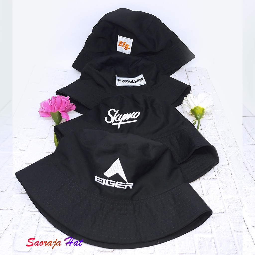 TOPI BUCKET HAT BORDIR / BUCKET LIST HIGH QUALITY