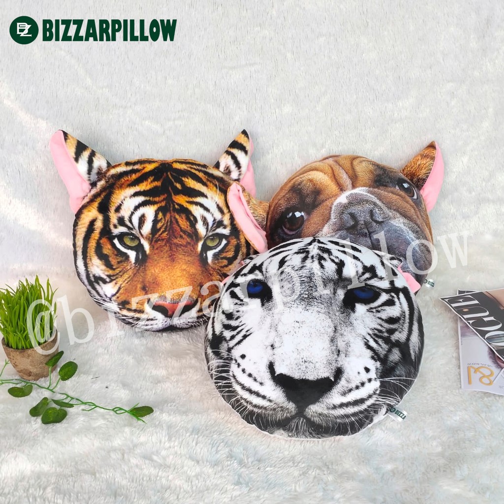 Bizzarpillow Bantal sofa Bantal Kepala Hewan size M  BZ125