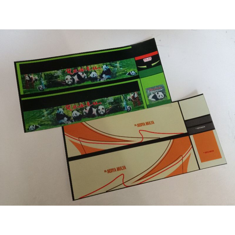 stiker livery miniatur bus skala 50 dan skala 43