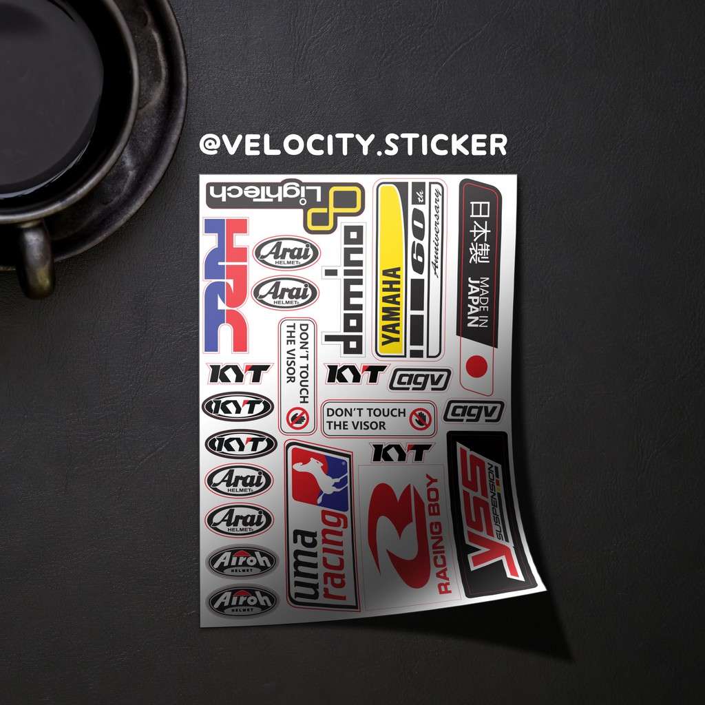 

STICKER PACK VISOR SERIES LOCAL BRAND - STIKER AESTHETIC LAPTOP, AKSESORIS HP, ANTI AIR, MOTIF,HELM,TUMBLER