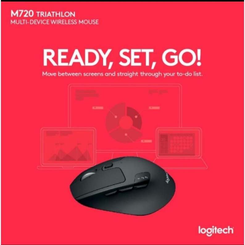 Mouse Wireless Logitech M720 TRIATHLON Multi device wireless mouse Bluetooth ORIGINAL