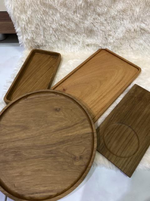 M Serving Board / Tatakan Kayu / Rectangle Tray With Handle