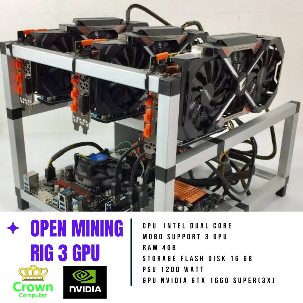 MINING RIG 3 GPU GTX 1660 SUPER