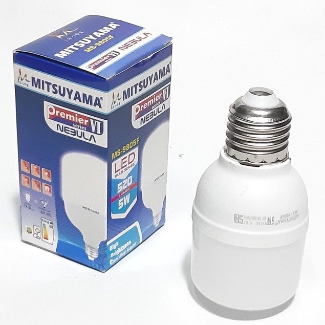 Bohlam Fitting LED 5 Watt Super Terang Cahaya Putih Hemat Energy MS-9805F