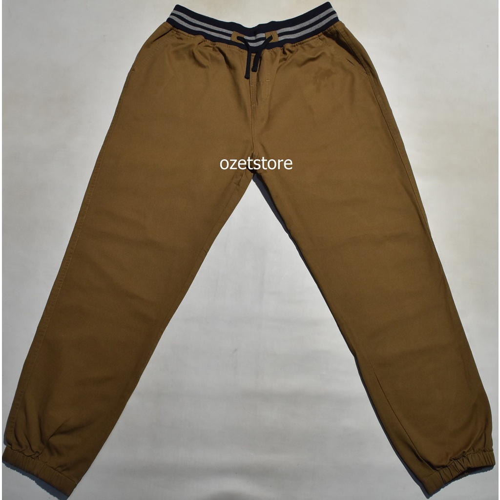 Celana Panjang Jogger Pria DETAILS Khaki Slimfit CTD04 ORIGINAL