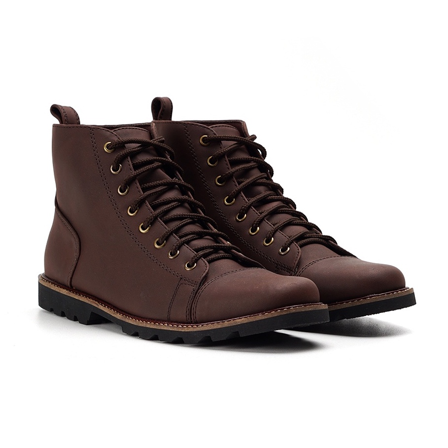 FLEMING BROWN |ManNeedMe x TRAGEN| Sepatu Boots Pria Sepatu Boot ORIGINAL