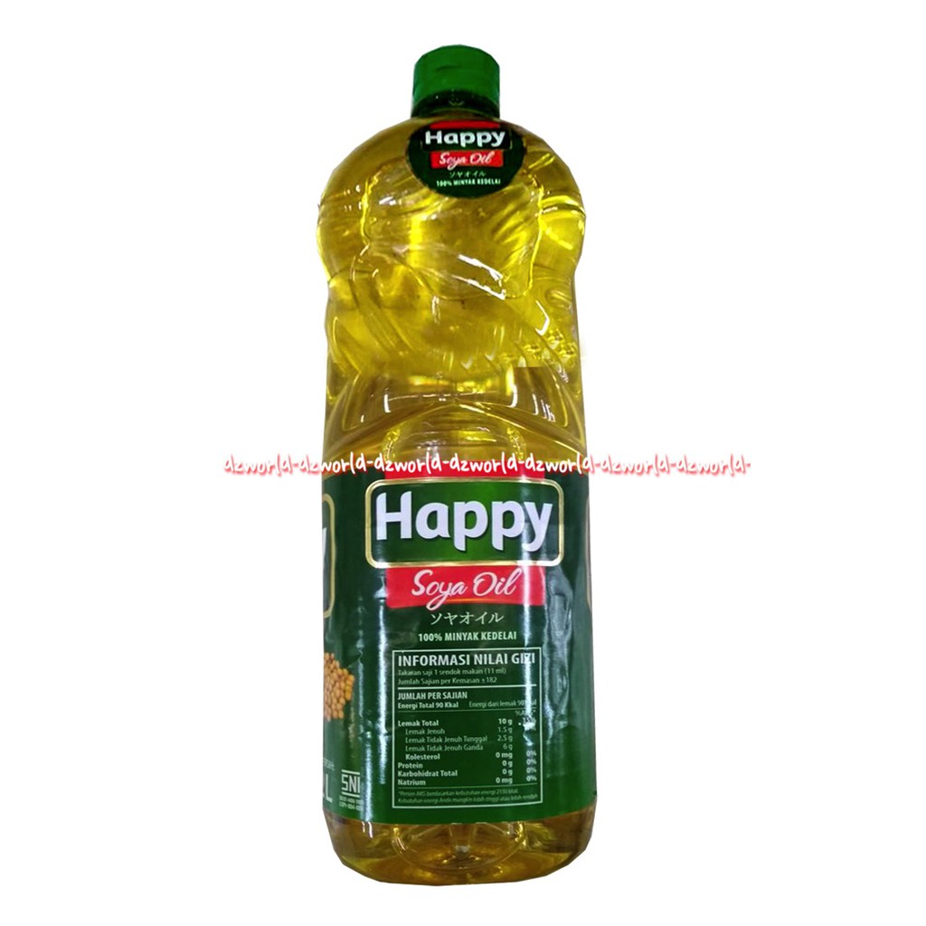 Happy Soya Oil Minyak Kedelai 2L Minyak Goreng Soya Oils Botol Keledai Alami Hepi Soya Hapy Soya