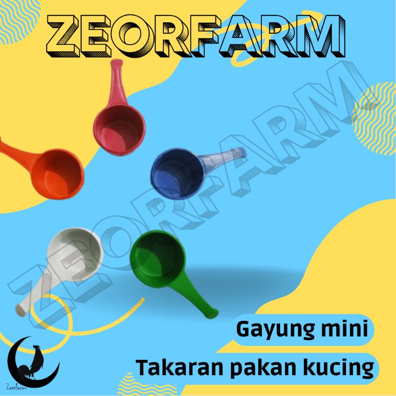 takaran pakan hamster anjing gayung mini zeorfarm