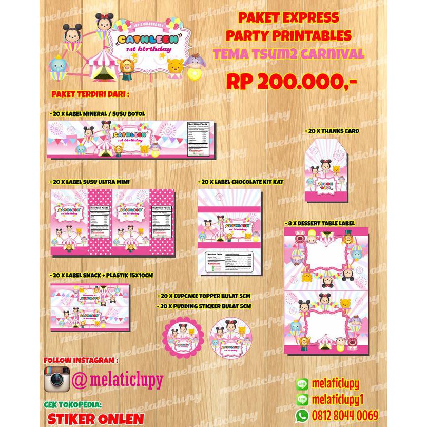 

Paket Express Stiker & Label Ulang Tahun Tema Tsum Tsum Carnival Terlaris