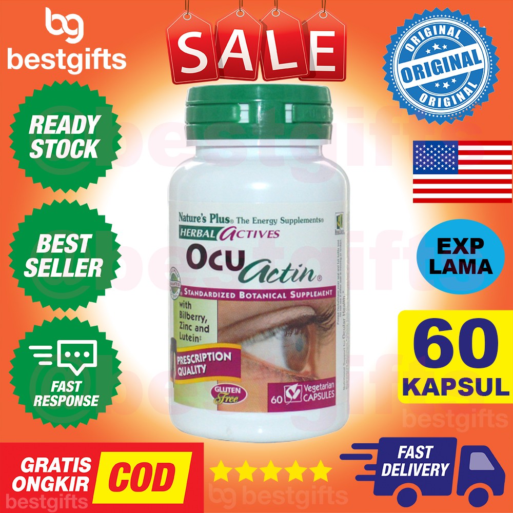 NATURE'S NATURES NATURE PLUS OCU ACTIN ANTIOKSIDAN KESEHATAN RETINA SEL MATA PASCA OPERASI 60 KAPSUL