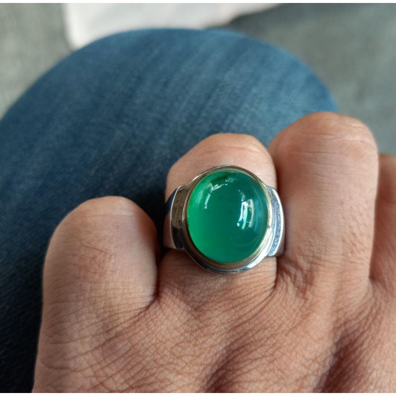 batu akik ijo garut original