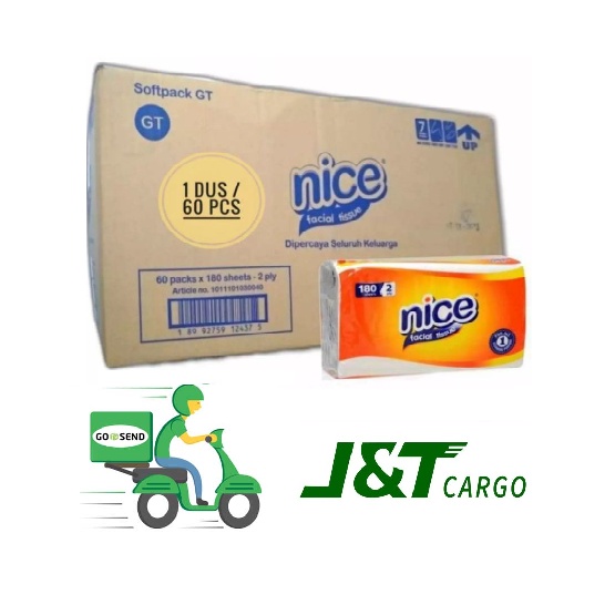 ❤ Tisu Nice 180 Kartonan Tissue 250 2ply