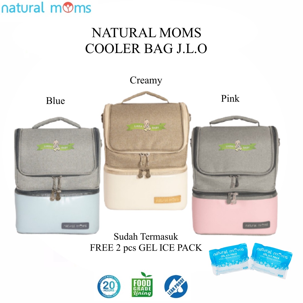 PMS254 NATURAL MOMS TAS SIMPAN ASI  COOLER BAG JLO/ J.L.O