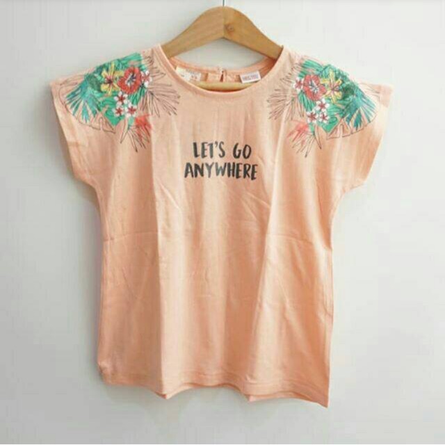 Zara Girls Tee - Peach Original