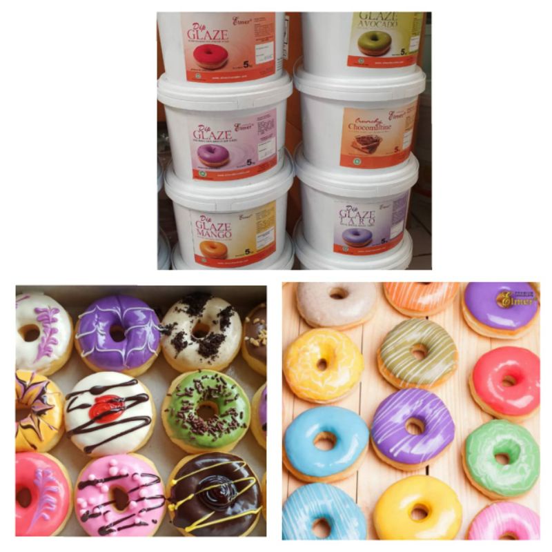 

Elmer Dip Glaze Donut Aneka Rasa Repack 500gr