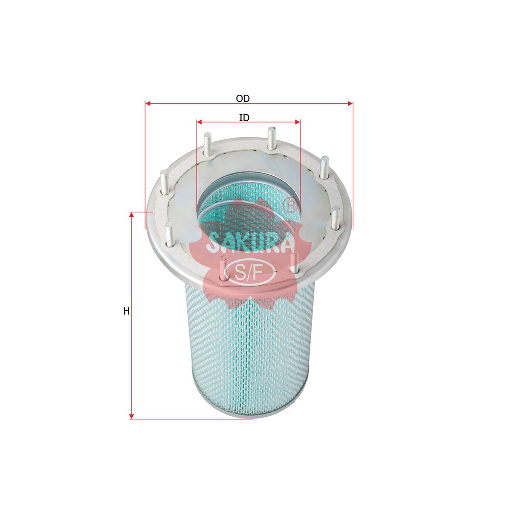 Sakura Air Filter Udara A-5510 - D5, D7, 955 (Inner)