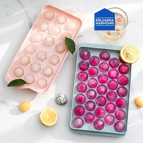 Cetakan Es Batu Bulat 33 Cetakan 33 Round Ice Cube Tray