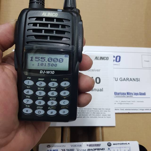 JUAL HT ALINCO DJ-W10 VHF HT ALINCO DJW10 BERGARANSI RESMI